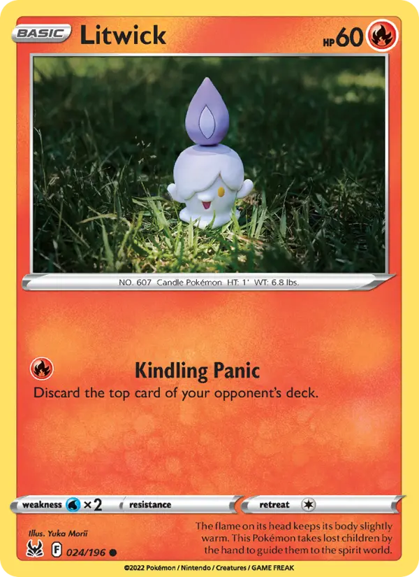 Litwick, Pokémon card