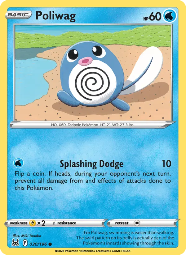 Poliwag, Pokémon card