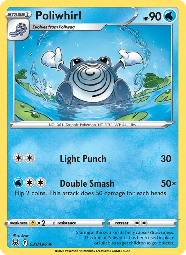 Poliwhirl, Pokémon card