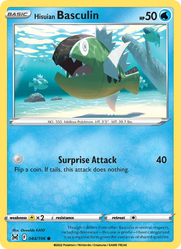 Hisuian Basculin, Pokémon card