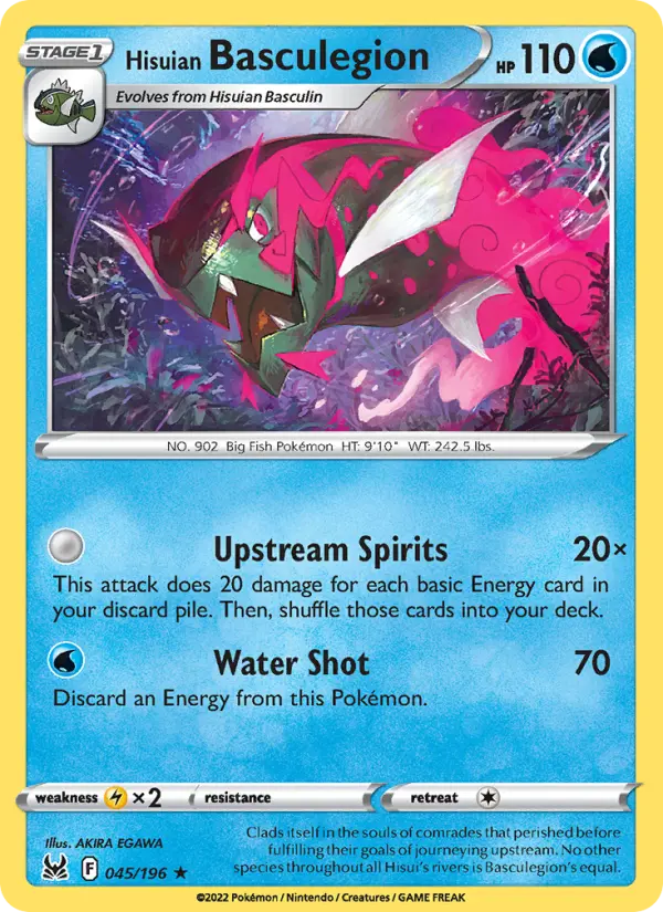 Hisuian Basculegion, Pokémon card
