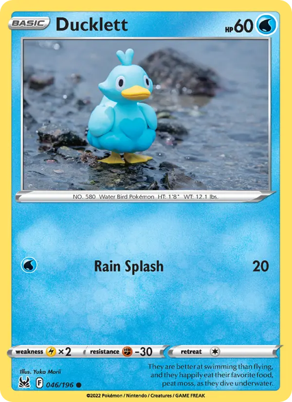 Ducklett, Pokémon card