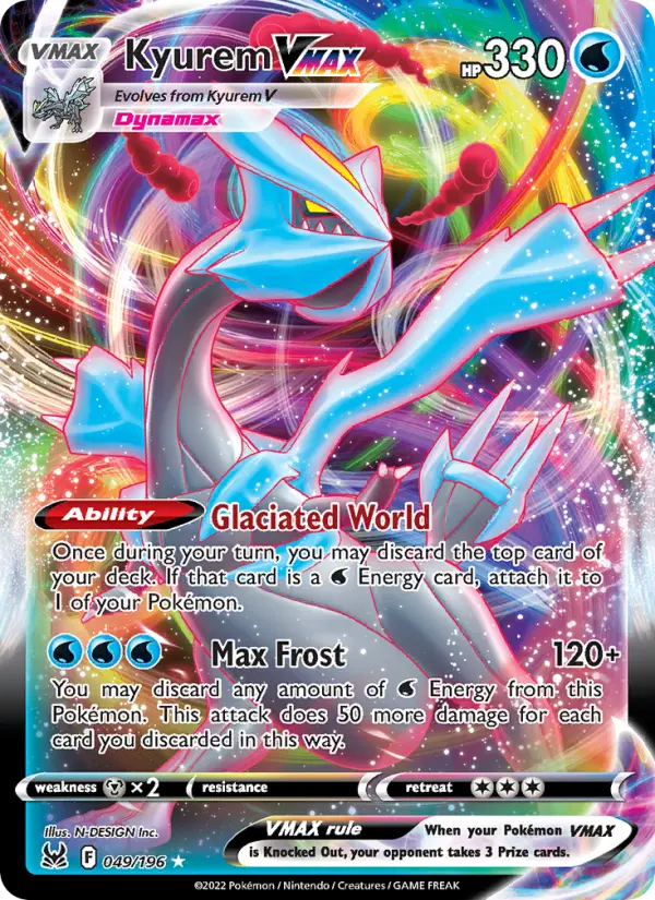 Kyurem VMAX, Pokémon card