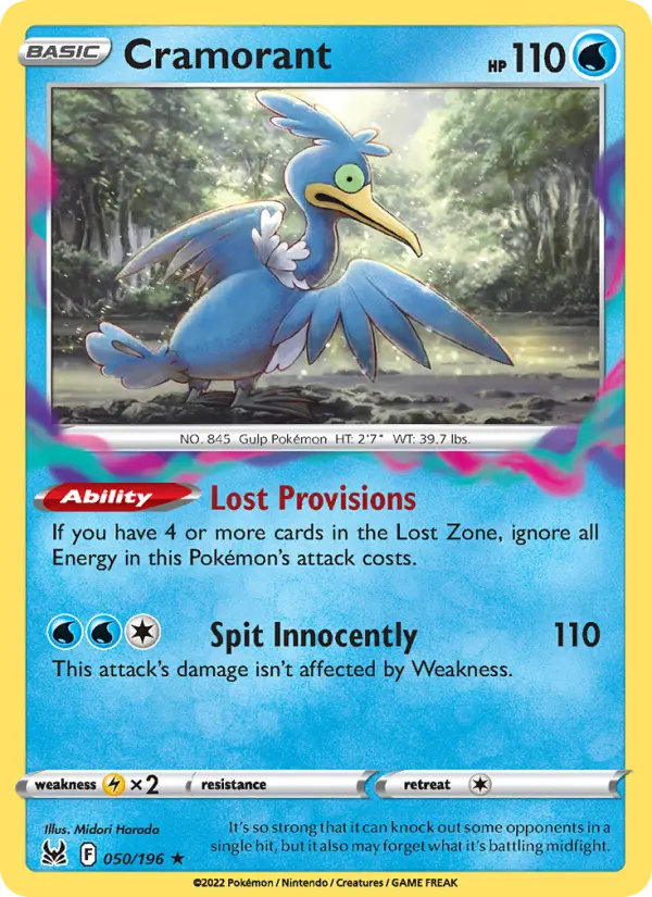 Cramorant, Pokémon card