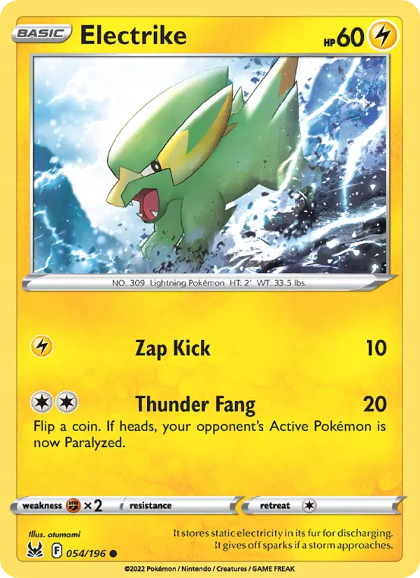 Electrike, Pokémon card