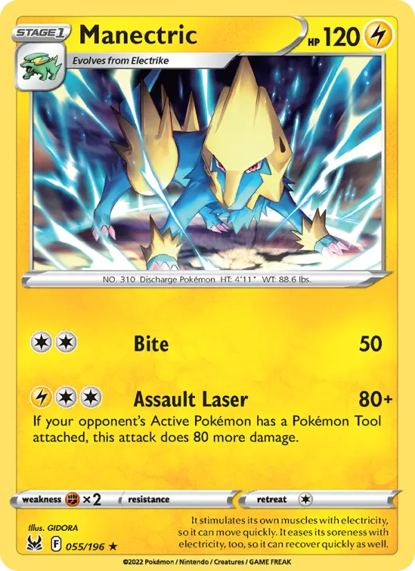 Manectric, Pokémon card