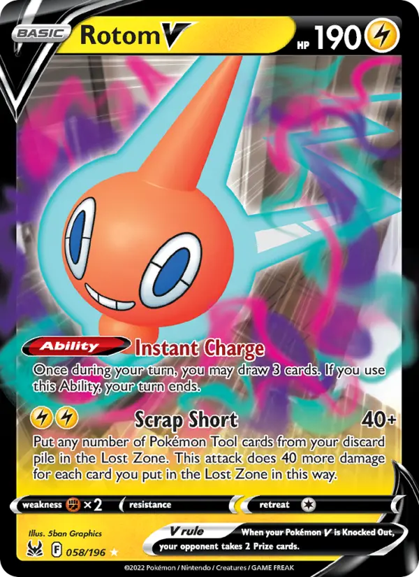 Rotom V, Pokémon card