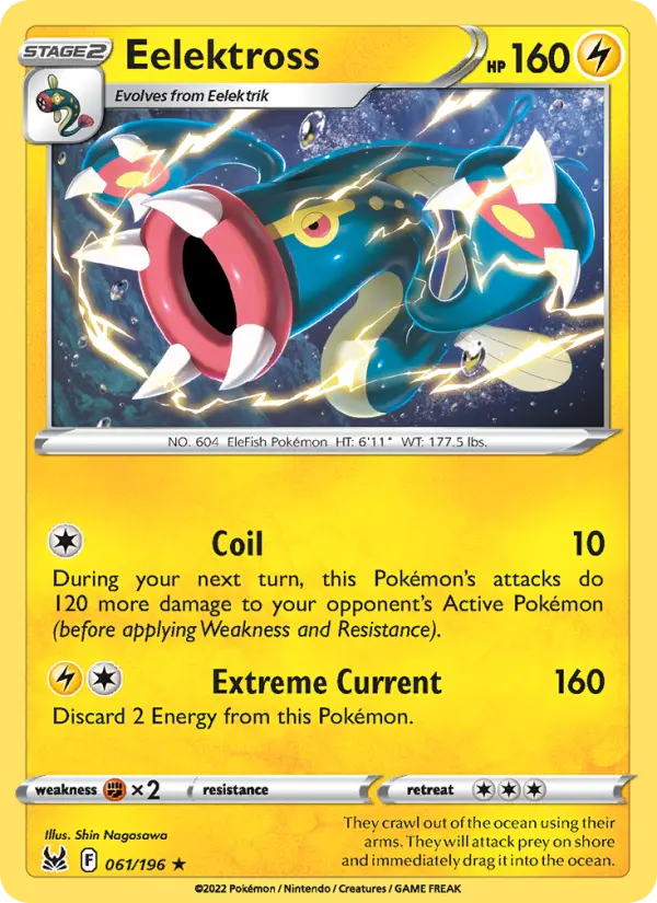 Eelektross, Pokémon card