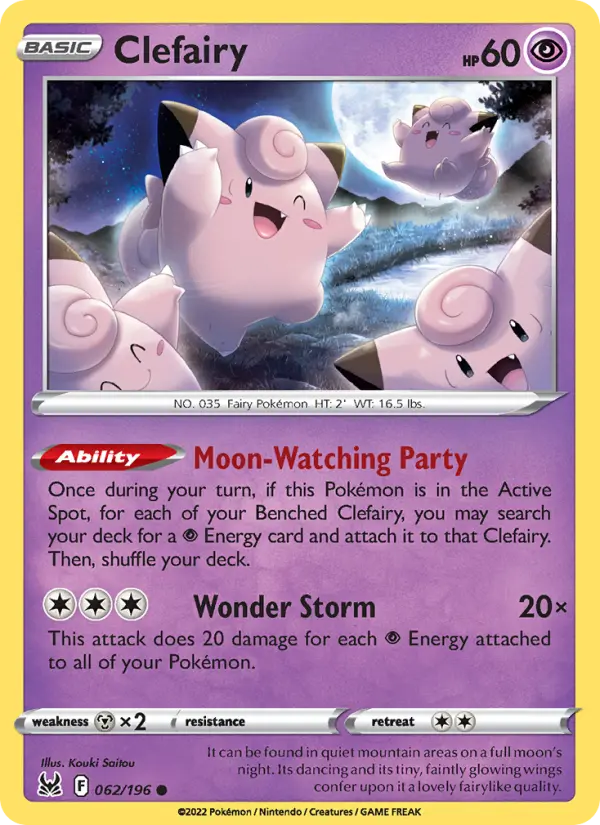 Clefairy, Pokémon card