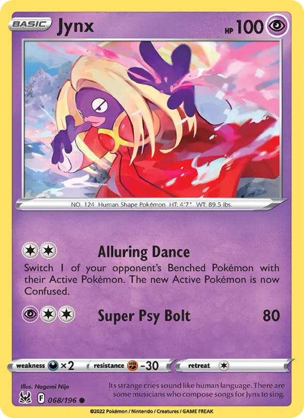 Jynx, Pokémon card