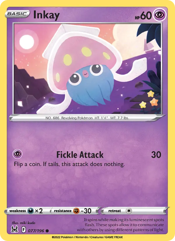 Inkay, Pokémon card