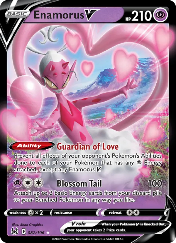 Enamorus V, Pokémon card