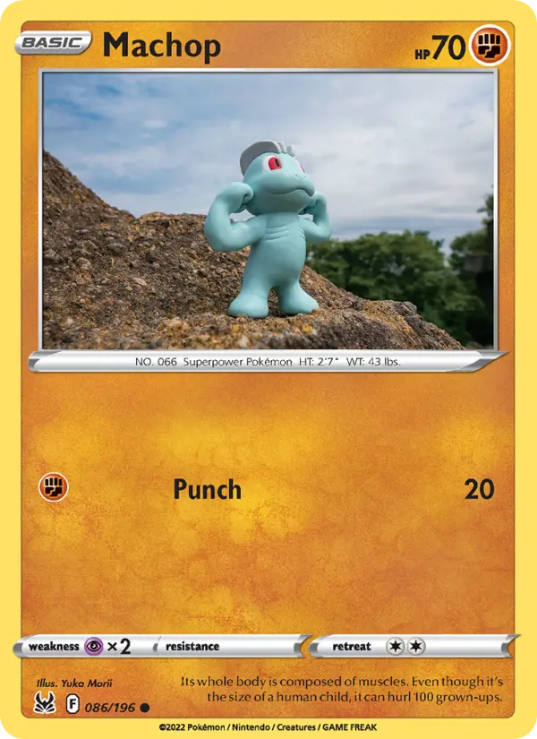 Machop, Pokémon card