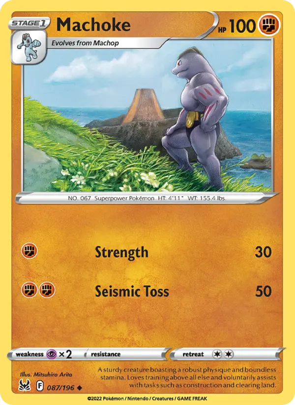 Machoke, Pokémon card