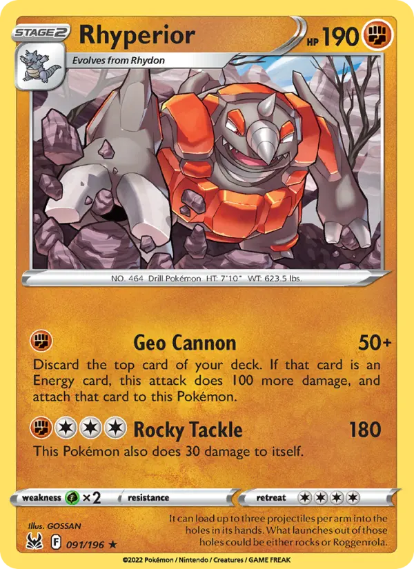 Rhyperior, Pokémon card