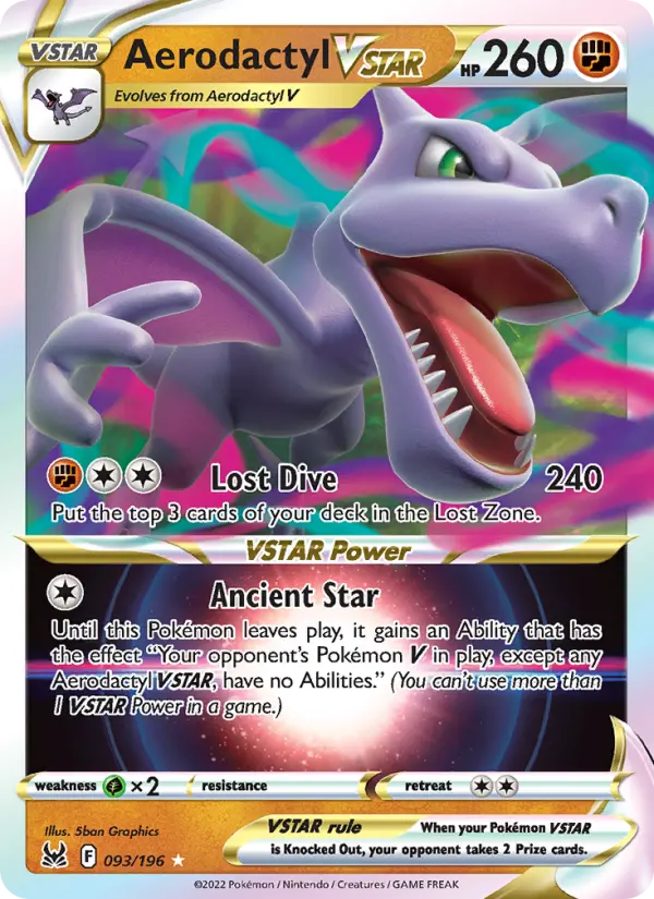 Aerodactyl VSTAR, Pokémon card
