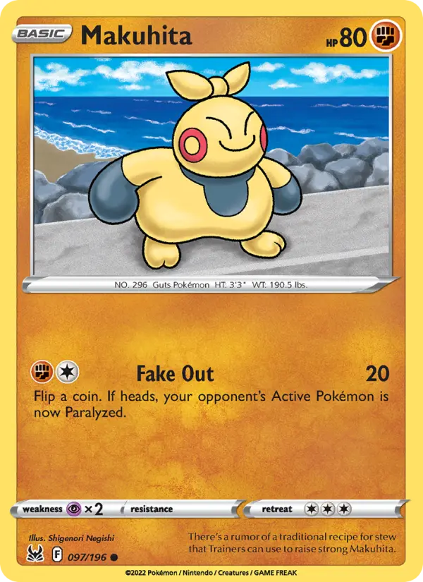 Makuhita, Pokémon card