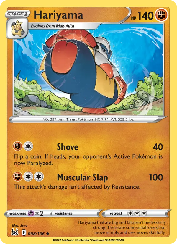Hariyama, Pokémon card