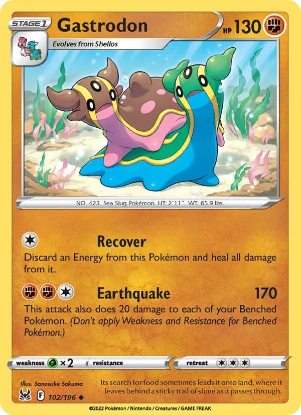 Gastrodon, Pokémon card