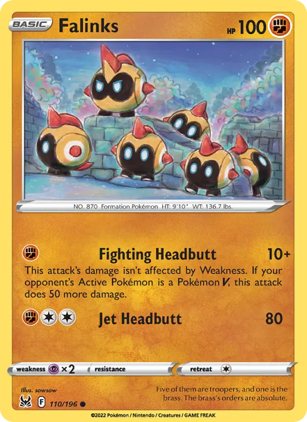 Falinks, Pokémon card