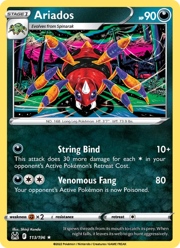 Ariados, Pokémon card