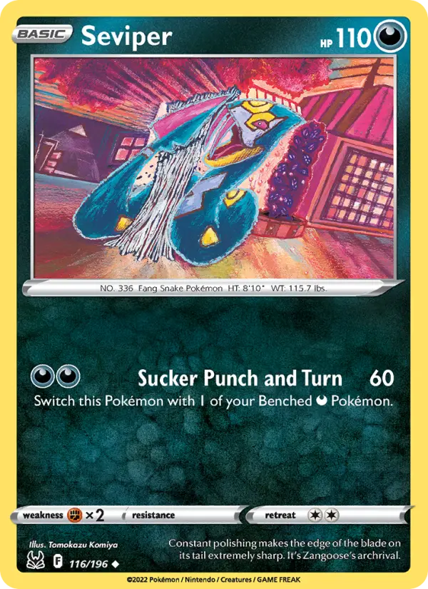 Seviper, Pokémon card
