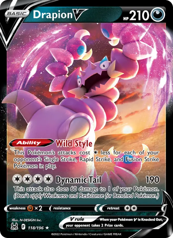 Drapion V, Pokémon card