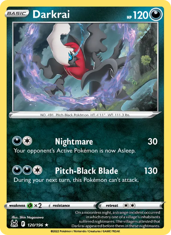 Darkrai, Pokémon card
