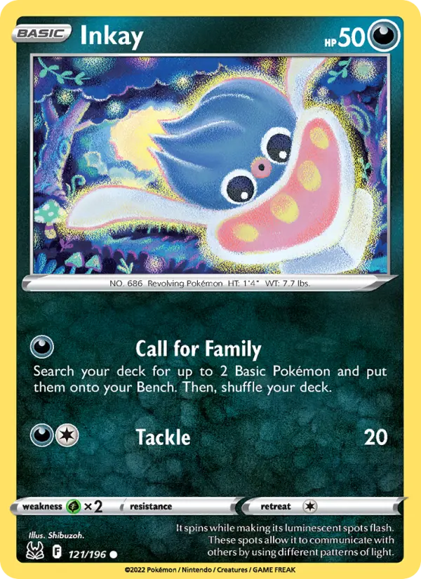 Inkay, Pokémon card