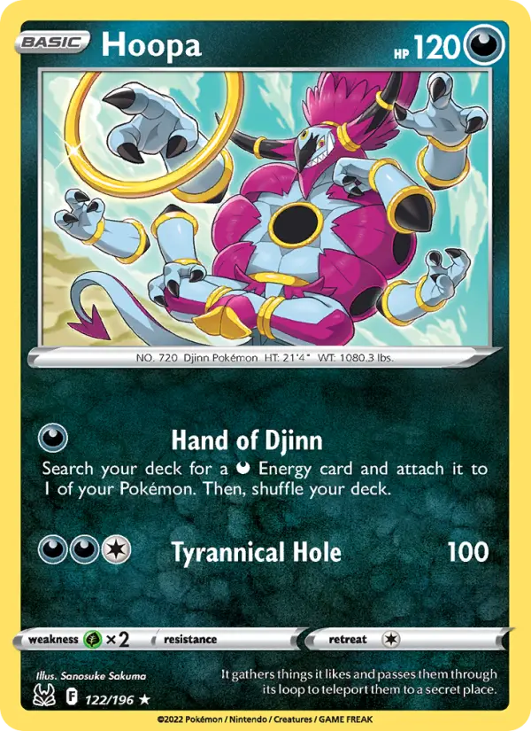 Hoopa, Pokémon card
