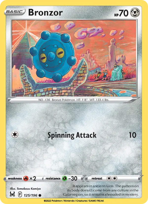 Bronzor, Pokémon card