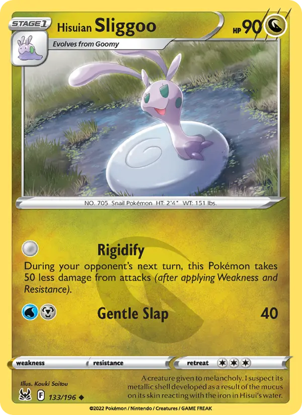 Hisuian Sliggoo, Pokémon card