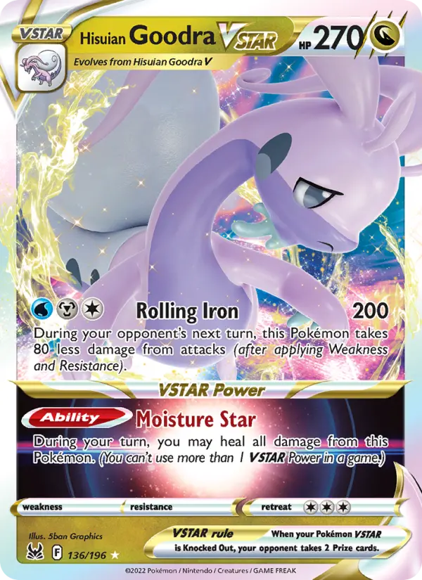 Hisuian Goodra VSTAR, Pokémon card
