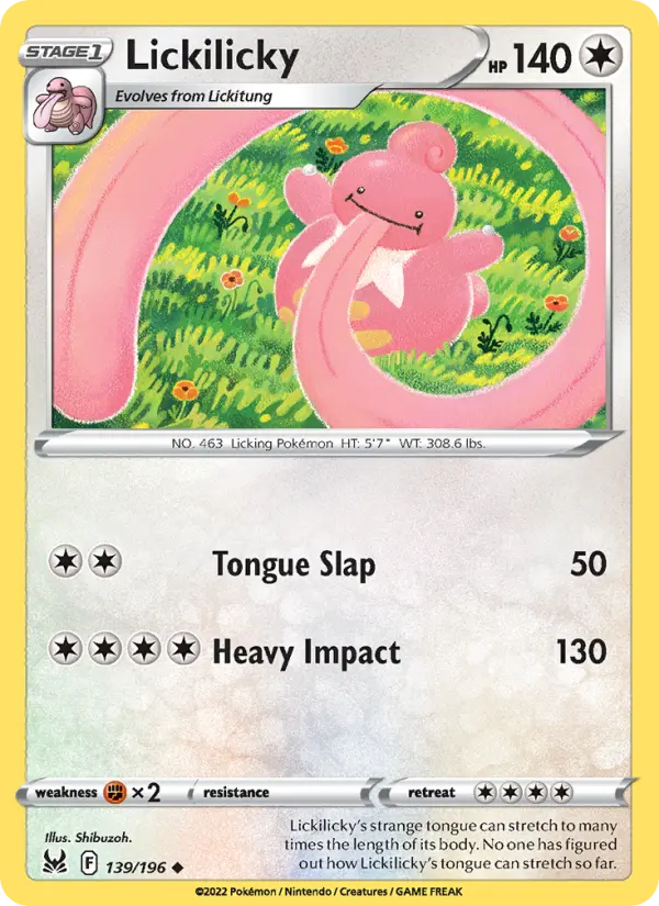Lickilicky, Pokémon card