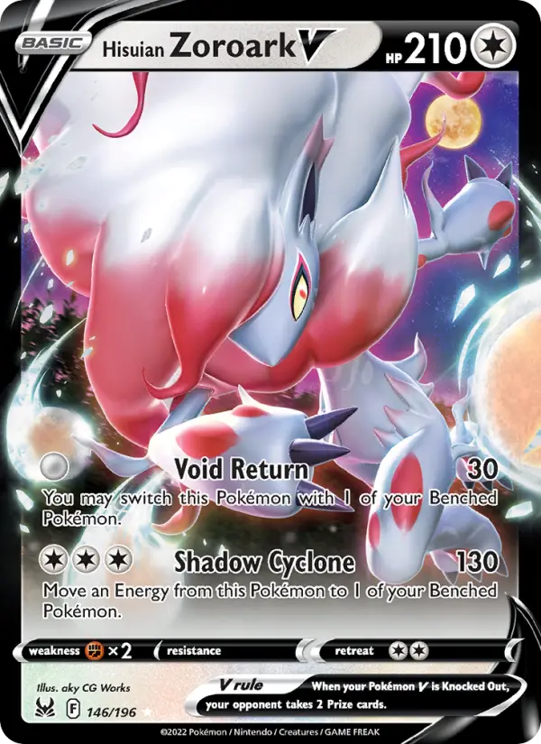 Hisuian Zoroark V, Pokémon card