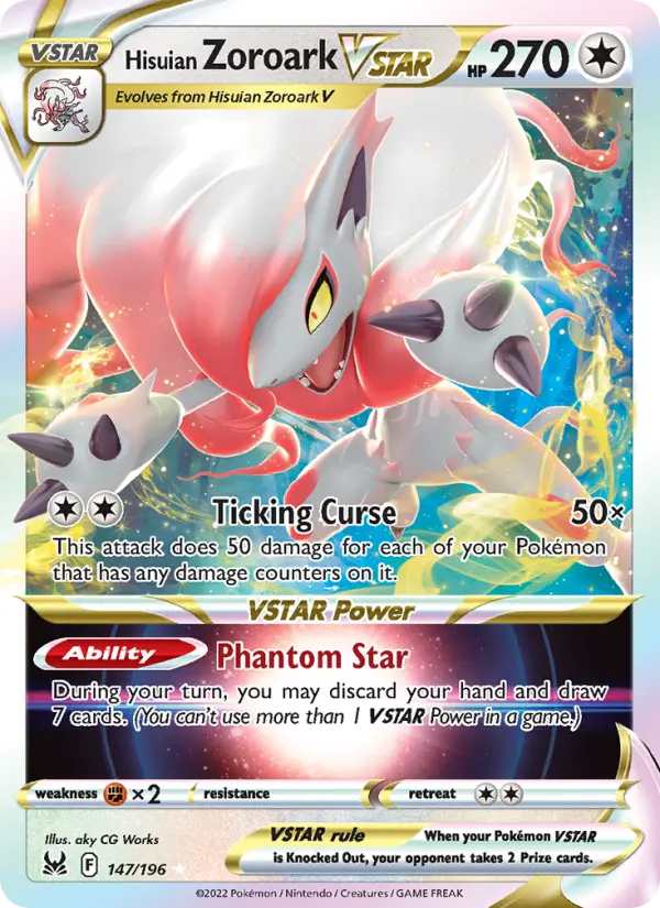 Hisuian Zoroark VSTAR, Pokémon card