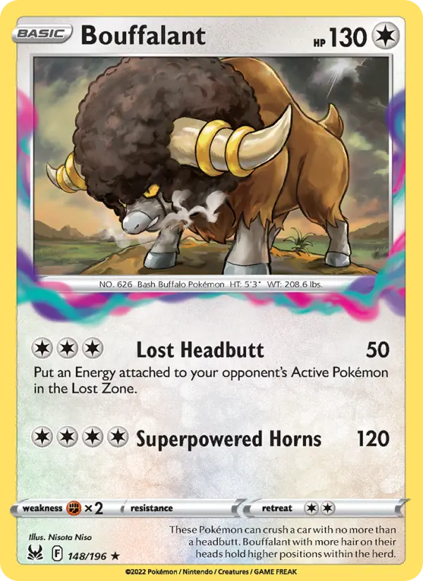 Bouffalant, Pokémon card