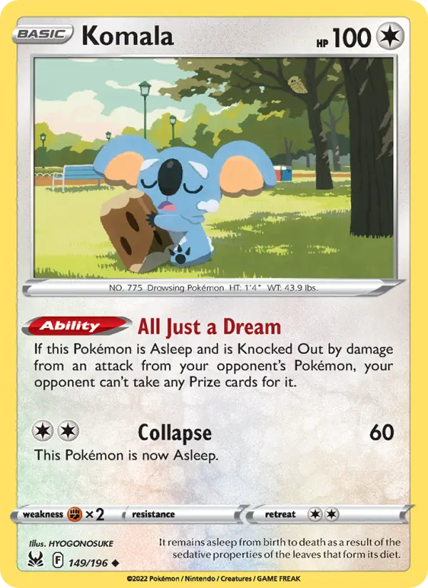 Komala, Pokémon card