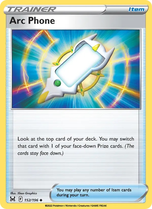 Arc Phone, Pokémon card