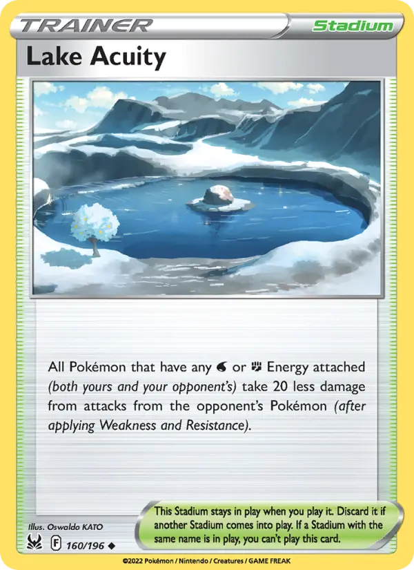 Lake Acuity, Pokémon card