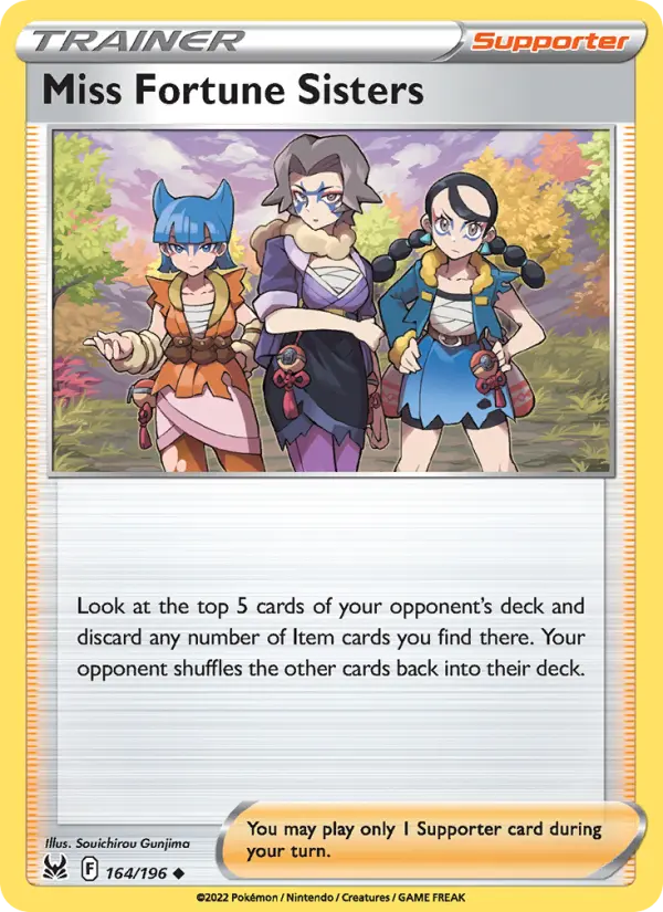 Miss Fortune Sisters, Pokémon card