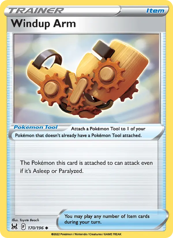 Windup Arm, Pokémon card