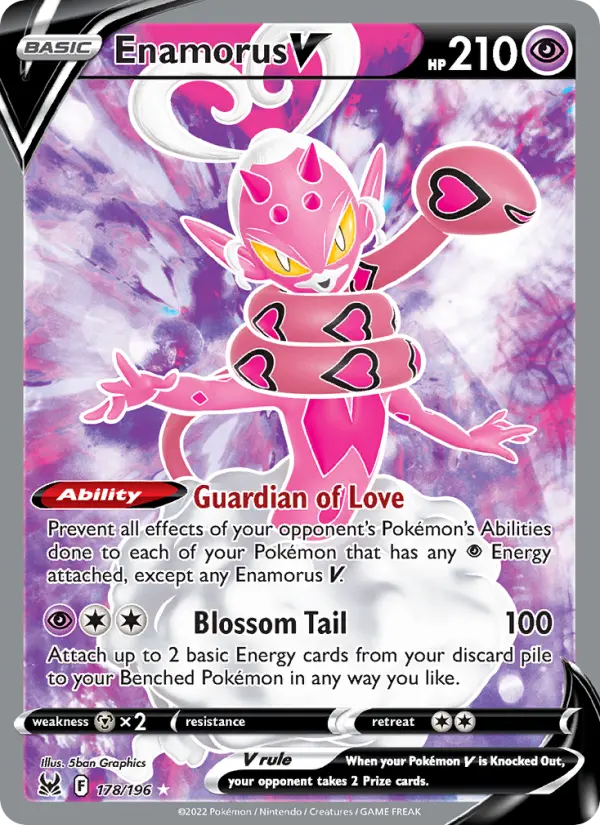 Enamorus V, Pokémon card