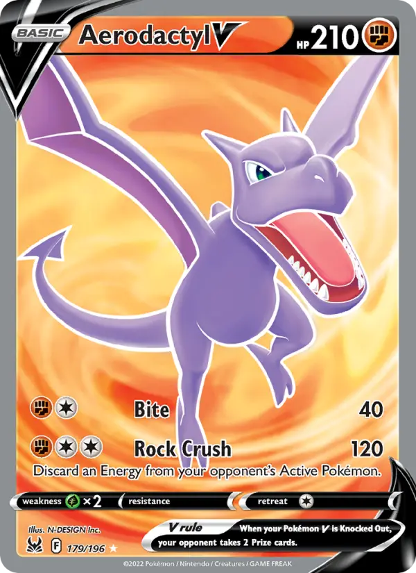 Aerodactyl V, Pokémon card