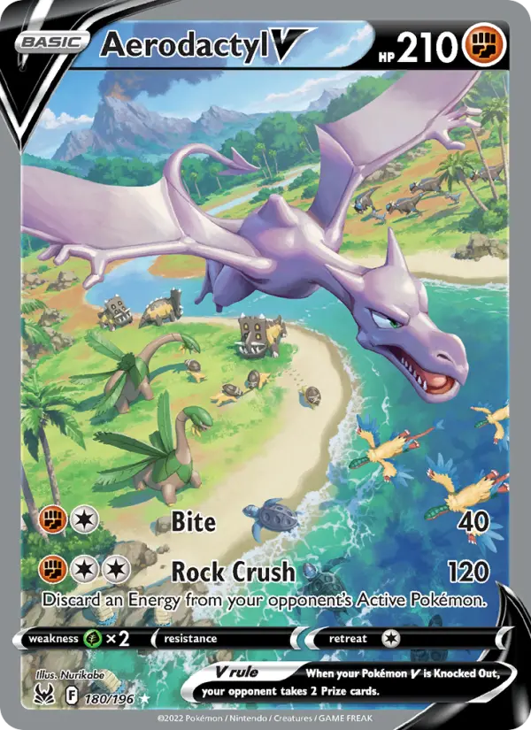 Aerodactyl V, Pokémon card