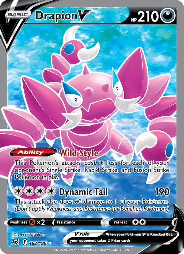 Drapion V, Pokémon card