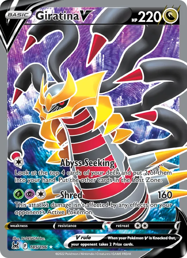 Giratina V, Pokémon card