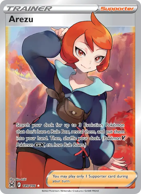 Arezu, Pokémon card