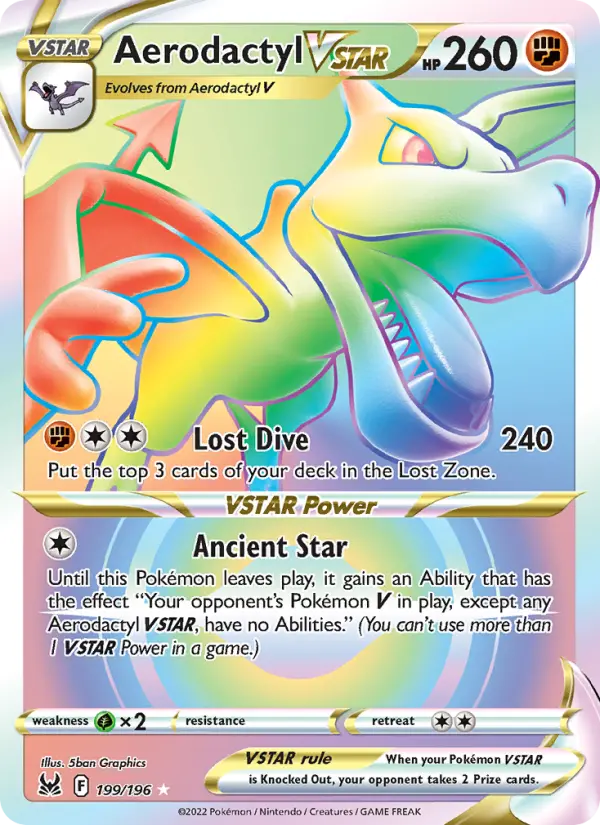 Aerodactyl VSTAR, Pokémon card