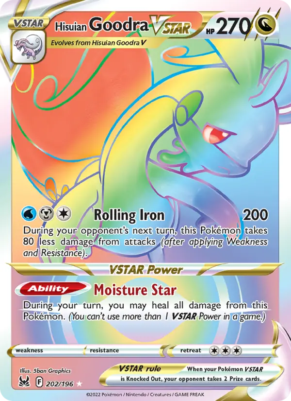 Hisuian Goodra VSTAR, Pokémon card